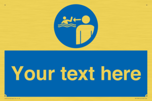 Custom mandatory keep children under supervision in the aquatic environment